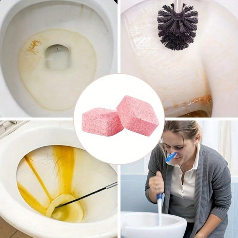 Toilet Deodorant Effervescent Tablets Powerful Bathroom Cleaner Removes Odor Limescale Urine Stains Yellow Marks Freshens Air