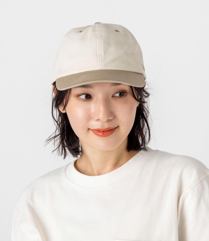 [L.L.Bean] Herren Zweifarbige Kappe aus Oxford-Stoff und Canvas, Größe L, Elfenbein/Grün, Weiß, CJ90201006