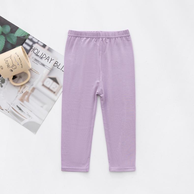 

Детские летние леггинсы из древесного волокна с принтом «Конфеты» - Прохладные, Тонкие, Универсальные Size 110