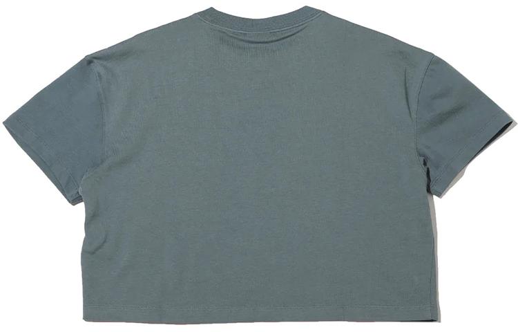 Nike Crop Tops Women's Gait Leaf Green Crew Neck Moderate DA0324-387