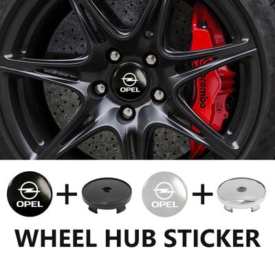 Aluminum Badge Auto Wheel Center Cover Stickers Hub Caps Decals For Insignia Astra G J F K Vectra C H Corsa C B D Omega