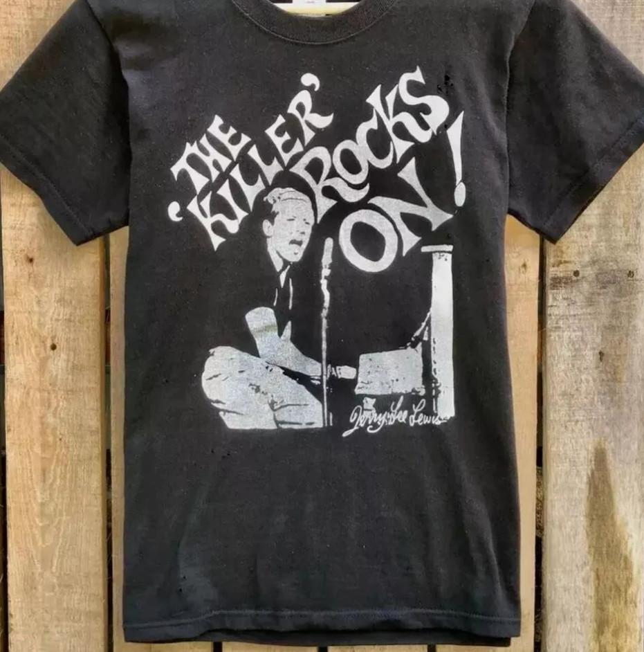 The Killer Rocks On Jerry Lee Lewis graphi shirt Unisex T-Shirt S