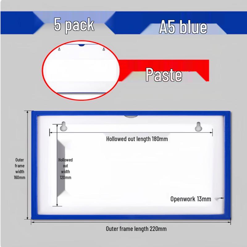 PVC Adhesive Card Holder & File Display Set