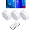 3 Stück LED Puck Licht 4 Farben Dimmbar Timing Wiederaufladbare Batterie Betrieben LED Push Lampe mit E26 B