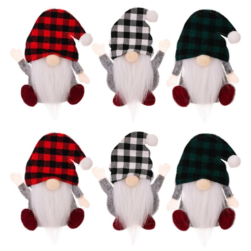 

3/6pcs Gnomes Christmas Knife Spoon Holder Tableware Pouch Party Decorations 1