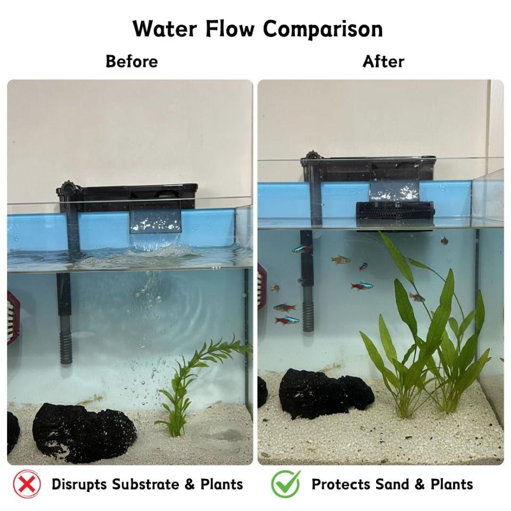 Adjustable Aquarium Filter Baffle Aquarium Filter Accessories  For Betta Fish and Shrimp