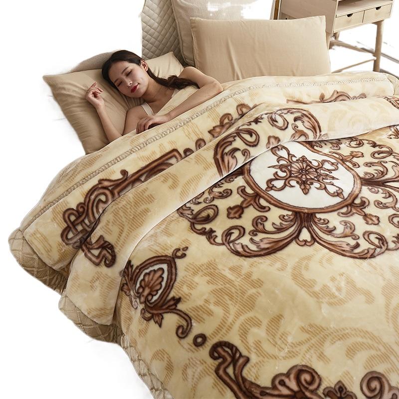 

Двухслойное одеяло Рашель 2 * 2.3m/5kg королевские желтого