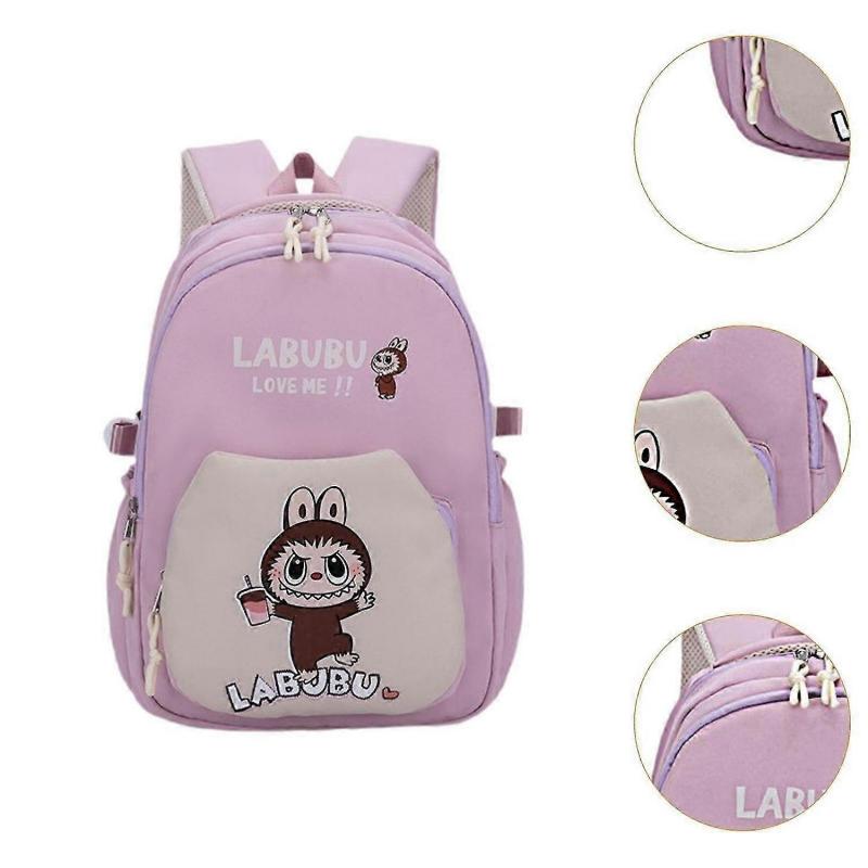 Children Backpack Cartoon Zipper Oxford Cloth Lightweight Travel Bag Daypack