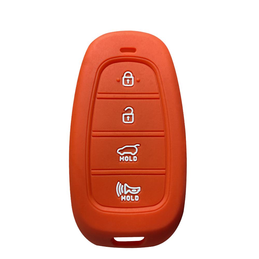 Copri Custodia in Silicone per Chiave Auto per Hyundai Santa Fe Tucson 2022 NEXO NX4 Atos Prime Solaris 2021 i30 Telecomando Smart Accessori Auto