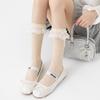 Women's Spring and Summer Thin Lace Lace Medium Tube Boneless Cotton Socks