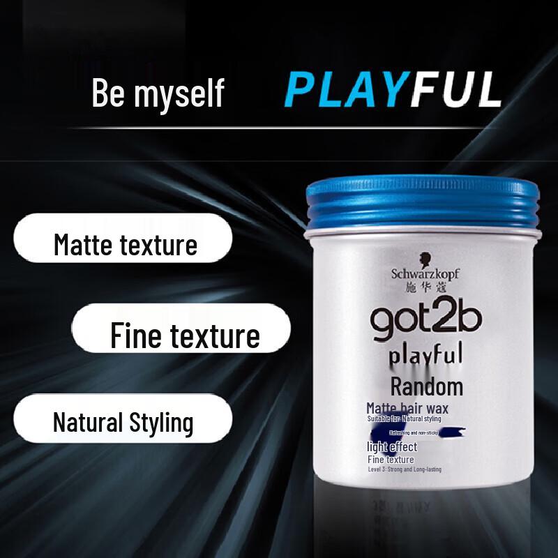 Schwarzkopf got2b Matte Styling Hair Wax for Men