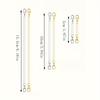 6pcs Alloy Chain Extenders for Jewelry Making, Lobster Clasp Closures, No Mosaic, Bracelet & Necklace Accessories