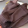 New 65*65cm Head Scarf Cotton Feel Polka Dot Foulard Bandana Women Hijab Square Neckerchief Headscarf Spring Autumn Wraps