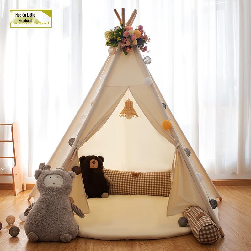 Mushroom Elephant Kids Indian Teepee Play Tent