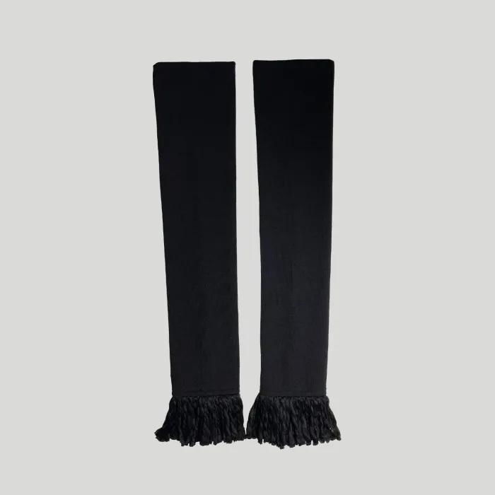 KNIT FRINGE LEG WARMER