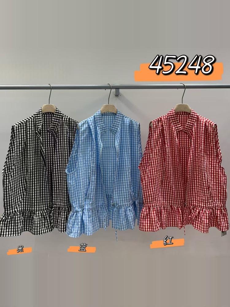 

Women s Summer Korean-Style Loose Plus-Size Layered Plaid Zipper Vest One Size