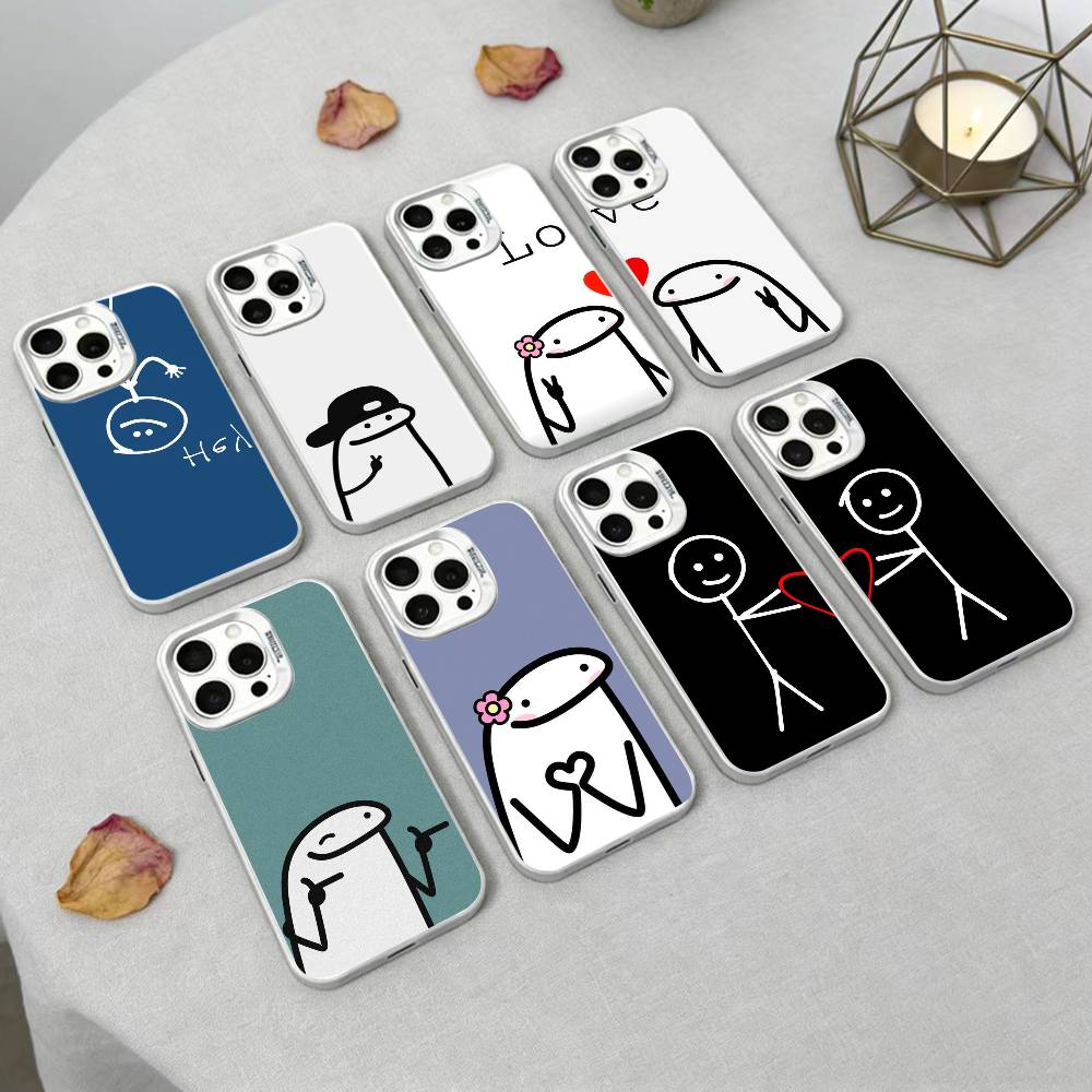 Funny Middle Finger Cute Phone Case For IPhone 16 17 15 14 12 13 Pro Max white Color Shockproof Cover