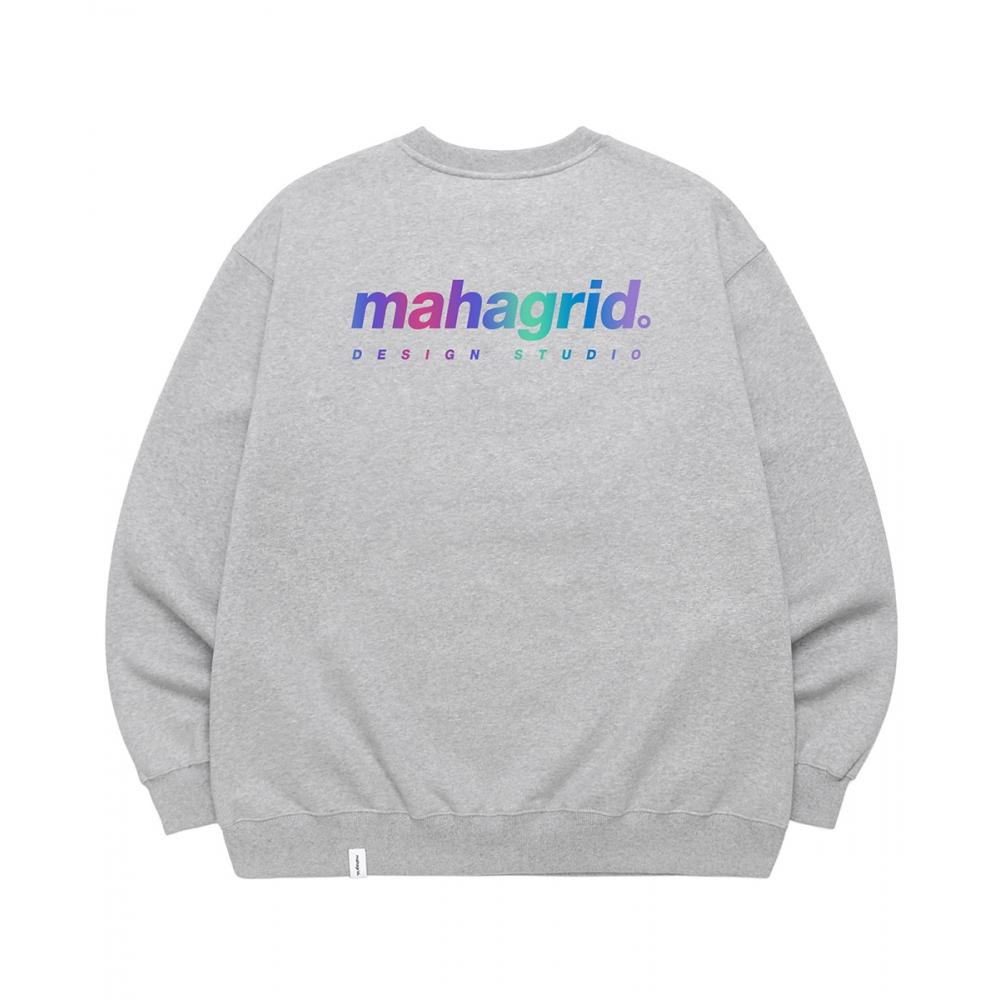 

MAHAGRID RAINBOW REFLECTIVE LOGO CREWNECK GREYMG2BSMM475A