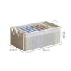 PVC Transparent Storage Basket for Clothes Underwear Storage Box Stainless Steel Frame Wardrobe Organizer Waterproof Cloth Box