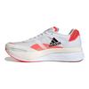 adidas Adizero Boston 10 Solarrot Herren Sneaker Weiß Wolkenweiß Core-Schwarz FY4079