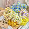 10Pcs 10cm Artificial Daisy Flower Head Fake Flower Home Room Decor Wedding Decoration DIY Garland Bouquet Christmas Accessories
