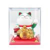 Y Solar Fortune Cat Waving Hand Ornament: Light-Powered Decor for Car, Living Room, or Office Desk