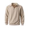 Autumn and Winter Collar, Pullover, Half Open Collar, Zipper Hoodie, Jacquard, Casual Sports, Men's, Knitted Sweater