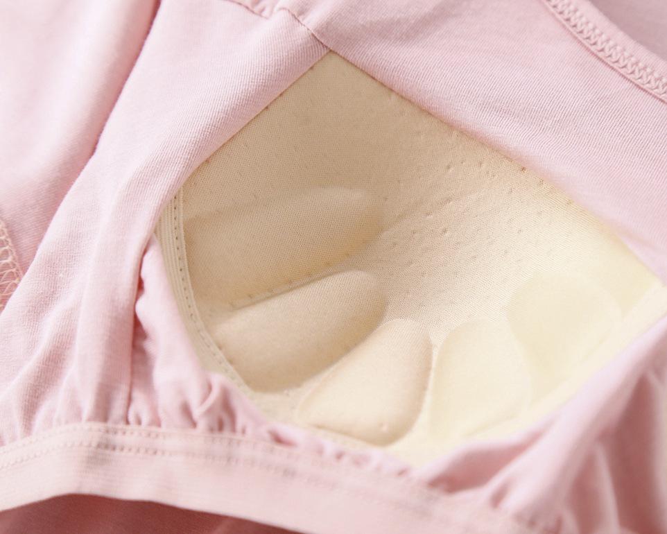 Modální dámský pyžamový set s krátkým rukávem a vestavěnou podprsenkou, nadměrná velikost, bezdrátový, volný střih topu s polovičním rukávem a šortky pro domácí nošení