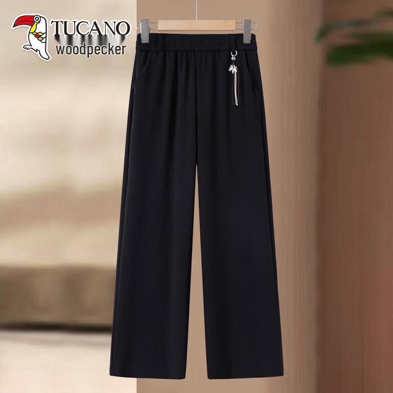TUCANO Women s Mid-Aged Summer Loose High-Waist Straight Leg Pants XL
