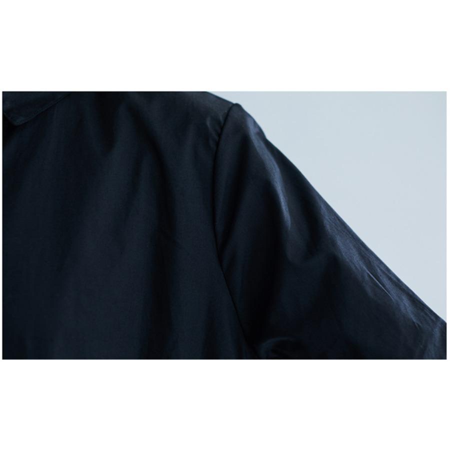 Summer Literary Plus Size Blouse Loose Solid Color Lapel Seven Quarter Sleeve Shirt for Women's Mid To Long Length Shirts