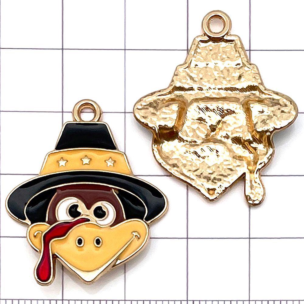 20pcs Thanksgiving Pendants: Colorful Enamel Pumpkin, Turkey, Maple Leaf Charms for DIY Jewelry Accessories