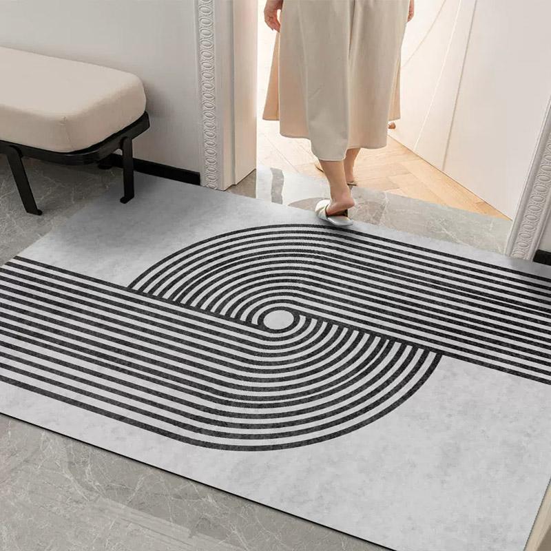 PVC Entry Door Floor Mat Kitchen Waterproof and Oil-proof Carpets Bathroom Non-slip Carpet Large Area Balcony Rugs Easy To Clean