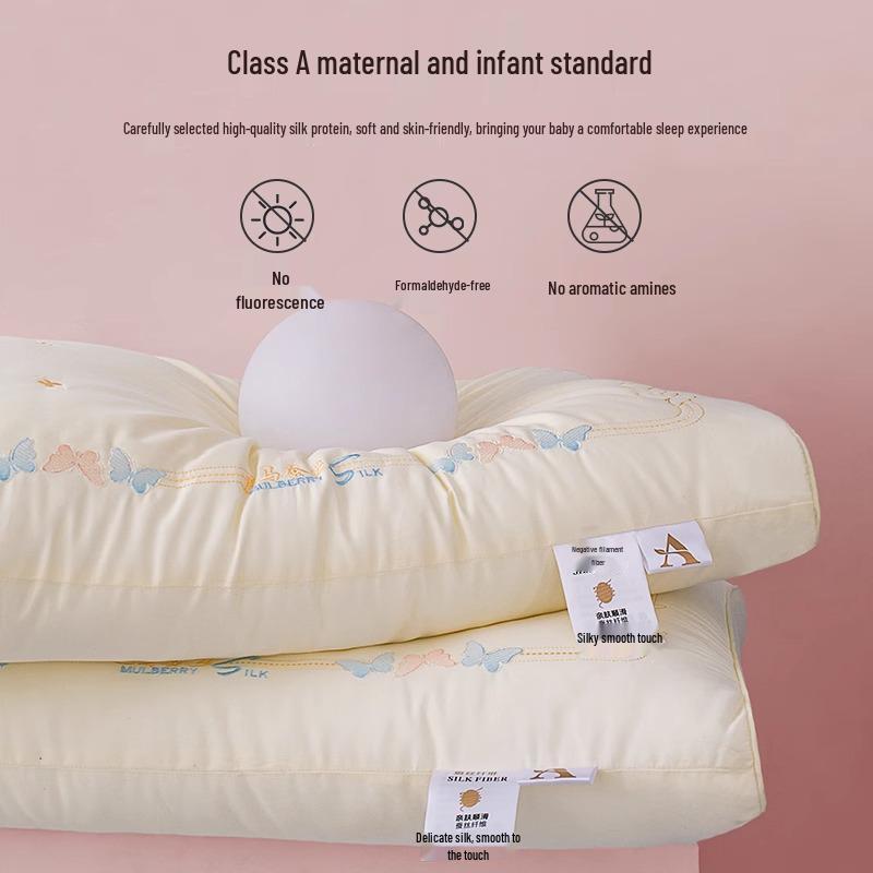 Class A 100% Cotton Ultra-Soft Pillow Pair - Neck Protection & Spine Support