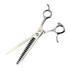 Dza Matte 7.0 Inch High-End Pet Grooming Scissors, Straight Shank, Classic Straight Scissors, Tooth Scissors, Fish Bone Thin Scissors