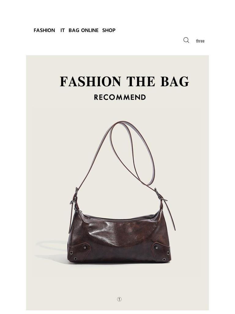 2025 Niche Autumn/Winter Maelard Vintage Handbag: Fashionable, Versatile Shoulder & Crossbody Bag