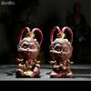 Lilla leire Monkey King Ornamenter Te Kjæledyr Keramikk Smådyrsfigur Hjem Bildekorasjon Håndverk