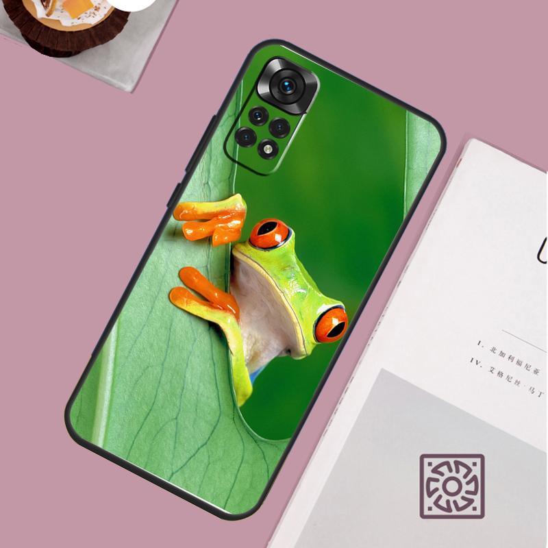 Green Frog Wildlife Case For Xiaomi Redmi Note 14 13 12 11 15 Pro Plus Redmi 15 13 10 10C 12C 13C 14C 15C Cover