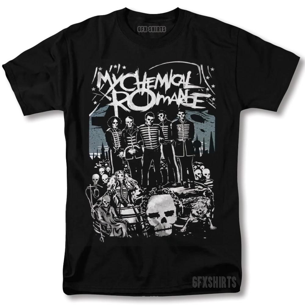 Maglietta My Chemical Romance Concerto Rock Tour Merch Poster Grafica Vintage T-Shirt