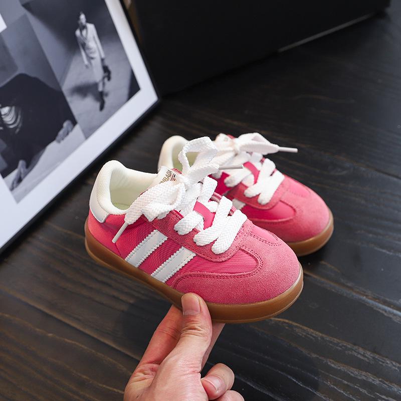 Children's Candy-Colored Retro Suede Skate Shoes - Spring/Autumn 2025