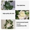 2M White Artificial Flowers Vine Fake Rose Flower Rattan for Wedding Christmas Decoration Decoration