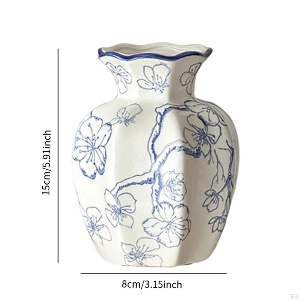 Blue And White Porcelain Vase for Floral Display In Office Or Home