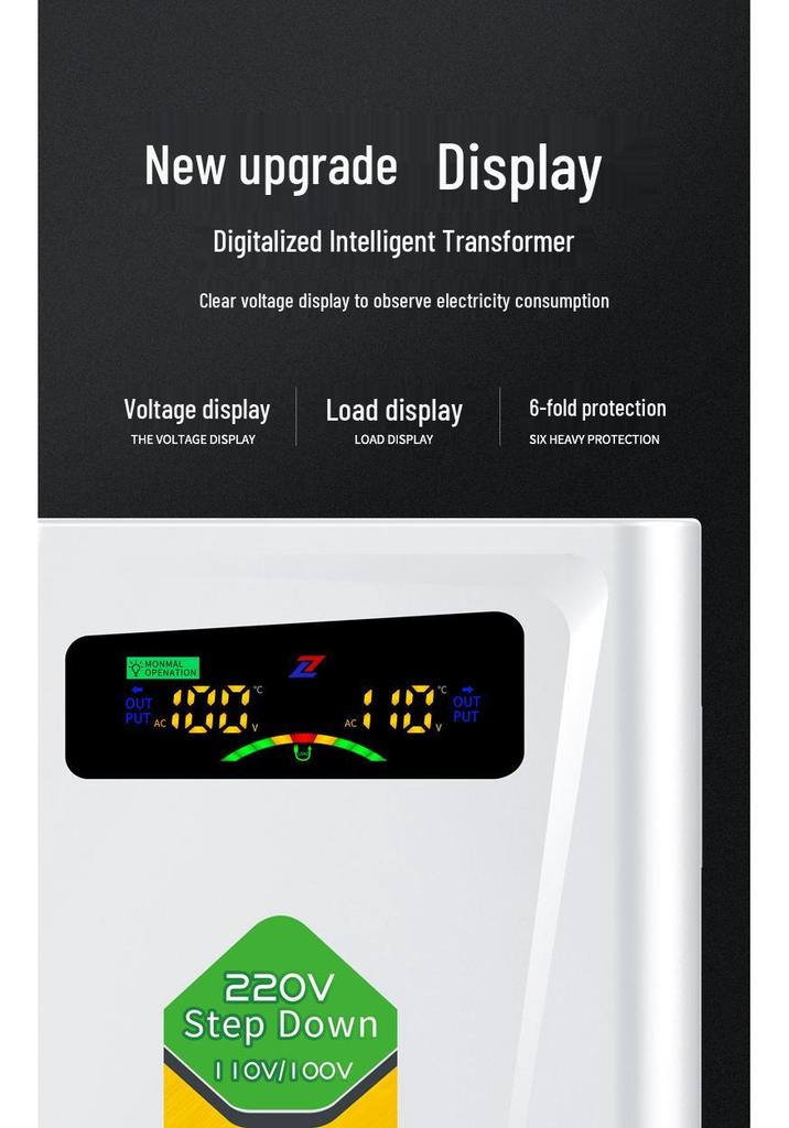 220V to 110V Step-Up Voltage Converter for Household Use