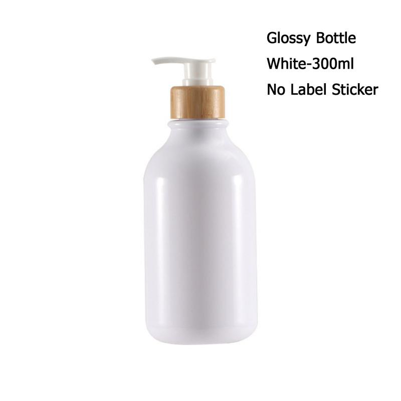 300ml Soap Pump Dispenser Bathroom Shampoo Shower Gel Wood Pump Empty Bottle Kitchen Refillable Hand Soap Lotion Container