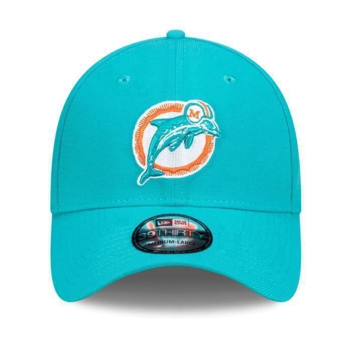 Casquette 39THIRTY - New Era - Miami Dolphins - Stretch Fit - 95% Polyester - Sportswear