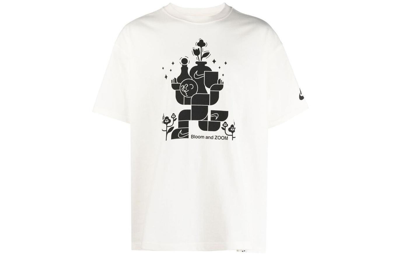 

Nike T Shirts Men s White Crew Neck Moderate Straight Fit DQ1010-133 XL