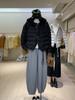 Winter Pinghu New Hooded Ribs Women's Down Jacket Short Versatile Casual Small Puff