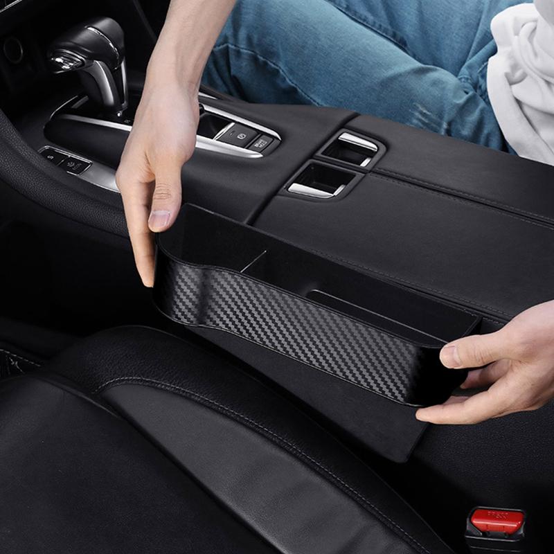 Car Seat Crevice Gaps Storage Box Seat Organizer Gap Slit Filler Holder For Wallet Phone Cigarette Slit Pocket Car Storag Box