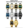 BINBOND B400 Top Brand Quartz Waterproof Watches For Men Luxury Diamond Dial Elegant Stainless Steel Luminous Business Men Watch