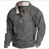 Men’s Suede Long Sleeve Sweatshirt