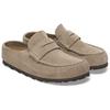 Birkenstock Naples Wrapped Fashion Comfortable Outdoor Breathable EVA Rubber Sole Anti-Wear Closed-Toe Slippers Unisex slippers Gray-Brown 1029675